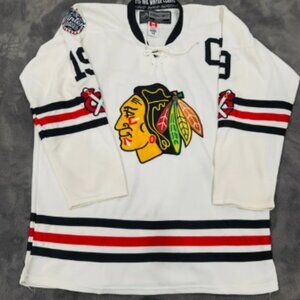 Men's Reebok Chicago Blackhawks winter classic Towes Jersey Size 54